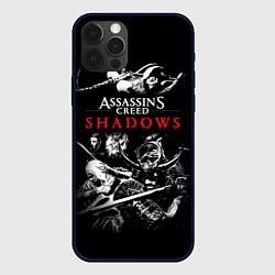 Чехол для iPhone 12 Pro Max Assassins Creed Shadows - samurai, цвет: 3D-черный