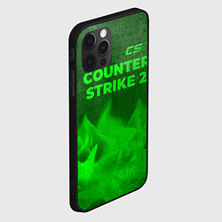 Чехол для iPhone 12 Pro Max Counter Strike 2 - green gradient посередине, цвет: 3D-черный — фото 2