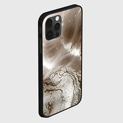 Чехол для iPhone 12 Pro Max Песок и вода, цвет: 3D-черный — фото 2