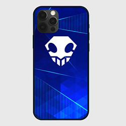 Чехол для iPhone 12 Pro Max Bleach blue poly, цвет: 3D-черный