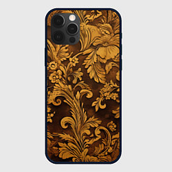 Чехол для iPhone 12 Pro Max Рубленный узор, цвет: 3D-черный