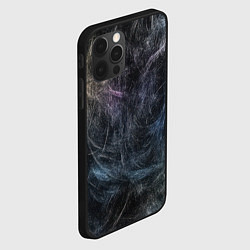Чехол для iPhone 12 Pro Max Разноцветные хаотичные линии, цвет: 3D-черный — фото 2