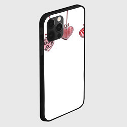 Чехол для iPhone 12 Pro Max Ожерелье любви, цвет: 3D-черный — фото 2