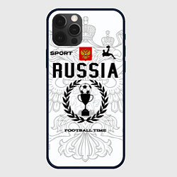 Чехол для iPhone 12 Pro Max Футбольная форма Россия с номером 10, цвет: 3D-черный