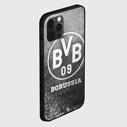 Чехол для iPhone 12 Pro Max Borussia - grey gradient, цвет: 3D-черный — фото 2