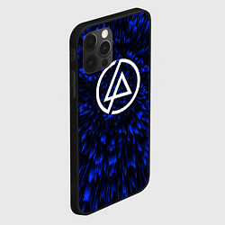 Чехол для iPhone 12 Pro Max Linkin Park blue energy, цвет: 3D-черный — фото 2