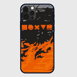Чехол для iPhone 12 Pro Max Равнодушие оранжевый, цвет: 3D-черный