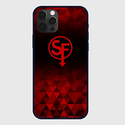 Чехол для iPhone 12 Pro Max Sally Face red poly, цвет: 3D-черный