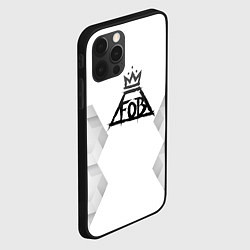 Чехол для iPhone 12 Pro Max Fall Out Boy white poly, цвет: 3D-черный — фото 2