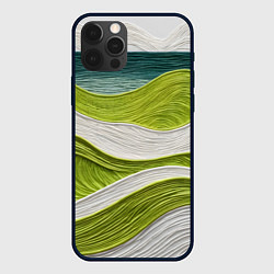 Чехол iPhone 12 Pro Max Лаймовые волны