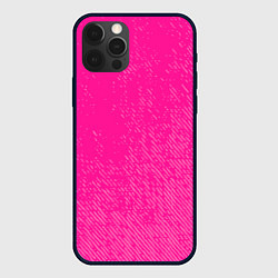 Чехол для iPhone 12 Pro Max Джинс с потертостями-розовый, цвет: 3D-черный