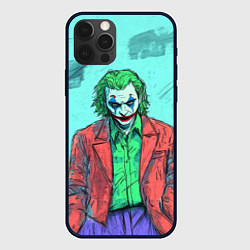 Чехол для iPhone 12 Pro Max Джокер в красном костюме, цвет: 3D-черный