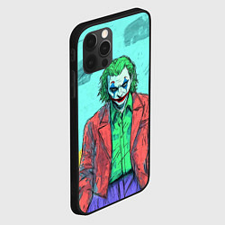 Чехол для iPhone 12 Pro Max Джокер в красном костюме, цвет: 3D-черный — фото 2