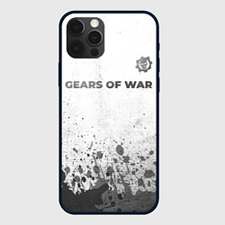 Чехол для iPhone 12 Pro Max Gears of War - white gradient посередине, цвет: 3D-черный