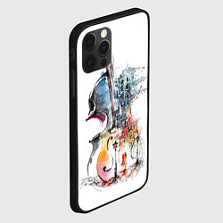 Чехол для iPhone 12 Pro Max Скрипка, цвет: 3D-черный — фото 2