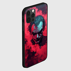 Чехол для iPhone 12 Pro Max Джокер и красный дым, цвет: 3D-черный — фото 2