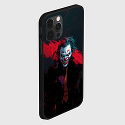 Чехол для iPhone 12 Pro Max Джокер и красная полоса краски, цвет: 3D-черный — фото 2