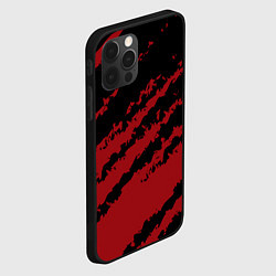 Чехол для iPhone 12 Pro Max The color is red and black, цвет: 3D-черный — фото 2