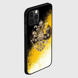 Чехол для iPhone 12 Pro Max Российский имперский герб и флаг, цвет: 3D-черный — фото 2