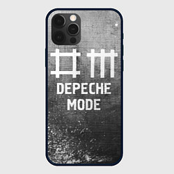 Чехол для iPhone 12 Pro Max Depeche Mode - grey gradient, цвет: 3D-черный