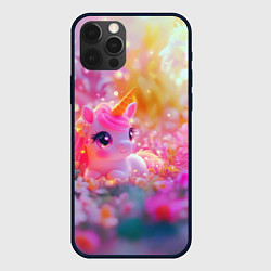 Чехол для iPhone 12 Pro Max Маленькая милая единорожка, цвет: 3D-черный