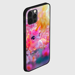 Чехол для iPhone 12 Pro Max Маленькая милая единорожка, цвет: 3D-черный — фото 2