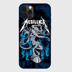 Чехол для iPhone 12 Pro Max Metallica - damn, цвет: 3D-черный