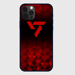 Чехол для iPhone 12 Pro Max Seventeen red poly, цвет: 3D-черный