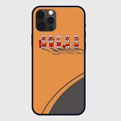 Чехол для iPhone 12 Pro Max Пять спортивных кроликов, цвет: 3D-черный