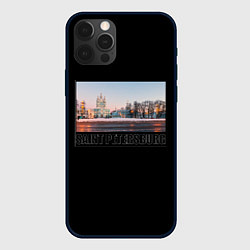 Чехол для iPhone 12 Pro Max Санкт-Петербург Смольный собор, цвет: 3D-черный