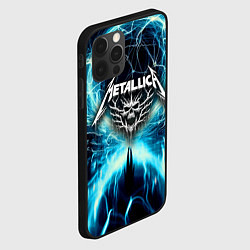 Чехол для iPhone 12 Pro Max Neon glow - Metallica, цвет: 3D-черный — фото 2