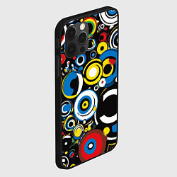 Чехол для iPhone 12 Pro Max Абстракция геометрическая, цвет: 3D-черный — фото 2