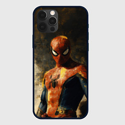 Чехол iPhone 12 Pro Max Человек-паук портрет