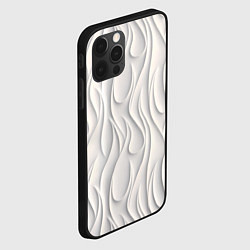 Чехол для iPhone 12 Pro Max Рельефный узор, цвет: 3D-черный — фото 2