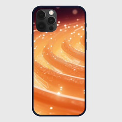 Чехол для iPhone 12 Pro Max Блестящая песочная текстура, цвет: 3D-черный