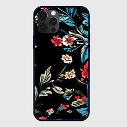 Чехол iPhone 12 Pro Max Цветы старинный узор