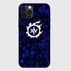 Чехол для iPhone 12 Pro Max Final Fantasy blue energy, цвет: 3D-черный