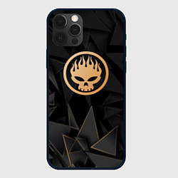 Чехол для iPhone 12 Pro Max The Offspring golden poly, цвет: 3D-черный
