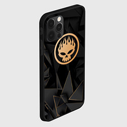 Чехол для iPhone 12 Pro Max The Offspring golden poly, цвет: 3D-черный — фото 2