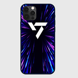 Чехол для iPhone 12 Pro Max Seventeen neon energy, цвет: 3D-черный