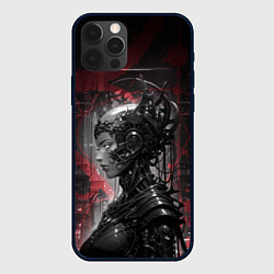 Чехол iPhone 12 Pro Max Футуристичная кибернетическая жница