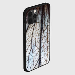 Чехол для iPhone 12 Pro Max Прожилки растения, цвет: 3D-черный — фото 2