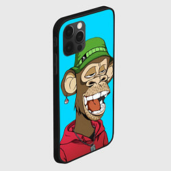 Чехол для iPhone 12 Pro Max NFT smile ape, цвет: 3D-черный — фото 2