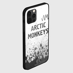 Чехол для iPhone 12 Pro Max Arctic Monkeys - white gradient посередине, цвет: 3D-черный — фото 2