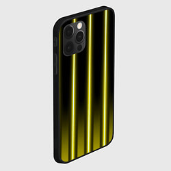 Чехол для iPhone 12 Pro Max Neon yellow, цвет: 3D-черный — фото 2