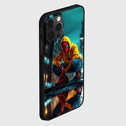 Чехол для iPhone 12 Pro Max Человек-паук в дождивую погоду, цвет: 3D-черный — фото 2