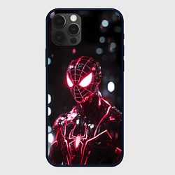 Чехол для iPhone 12 Pro Max Человек-паук в красно-черном костюме, цвет: 3D-черный