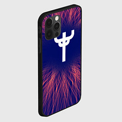 Чехол для iPhone 12 Pro Max Judas Priest red energy, цвет: 3D-черный — фото 2