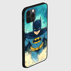Чехол для iPhone 12 Pro Max Бэтмен детский стиль, цвет: 3D-черный — фото 2