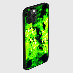 Чехол для iPhone 12 Pro Max Кислотный огонь текстура, цвет: 3D-черный — фото 2